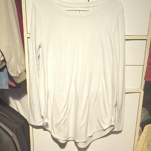 Zenana Outfitters Cream Relaxed Long Sleeve Top